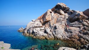 Calal Spinosa a Capo Testa e il free climbing