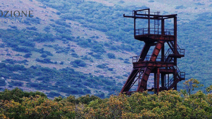 Emozione Sardegna, ingresso di un pozzo di estrazione presso le miniere di Montevecchio