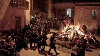 Immagine Facebook del Comune di Orotelli, Sant'Antoni e su fogu